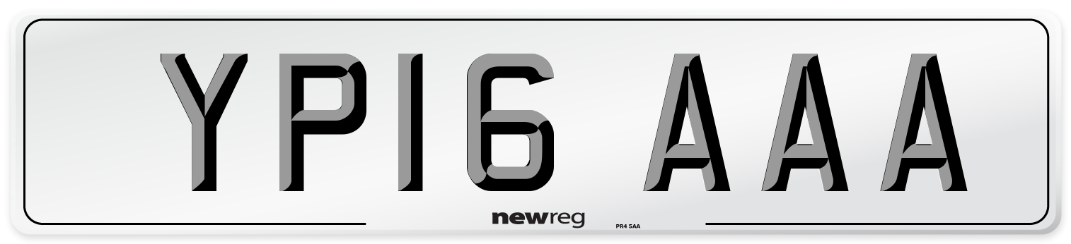 YP16 AAA Number Plate from New Reg
